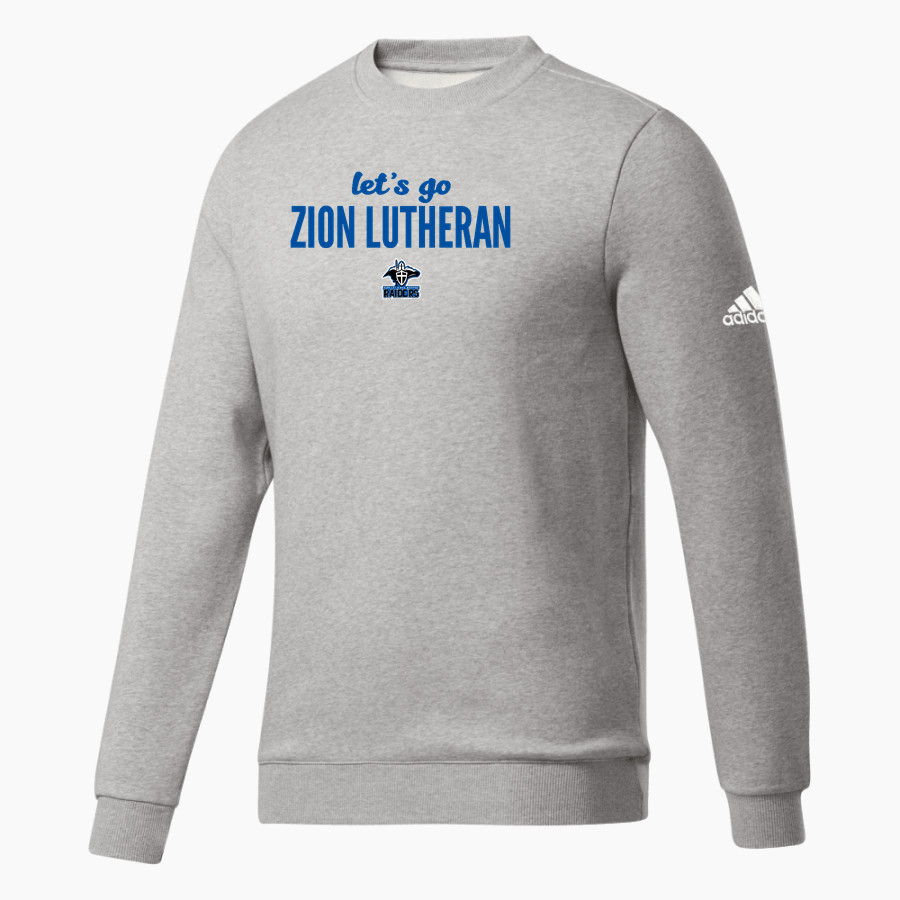 Zion Lutheran Raiders adidas Men's Fleece Crew Sweatshirt