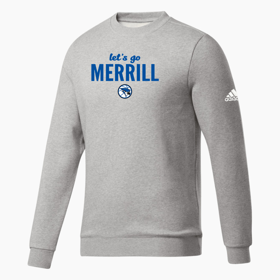Merrill Bluejays <span class="pdp-name-mascot">Merrill Bluejays</span> adidas Men's Fleece Crew Sweatshirt