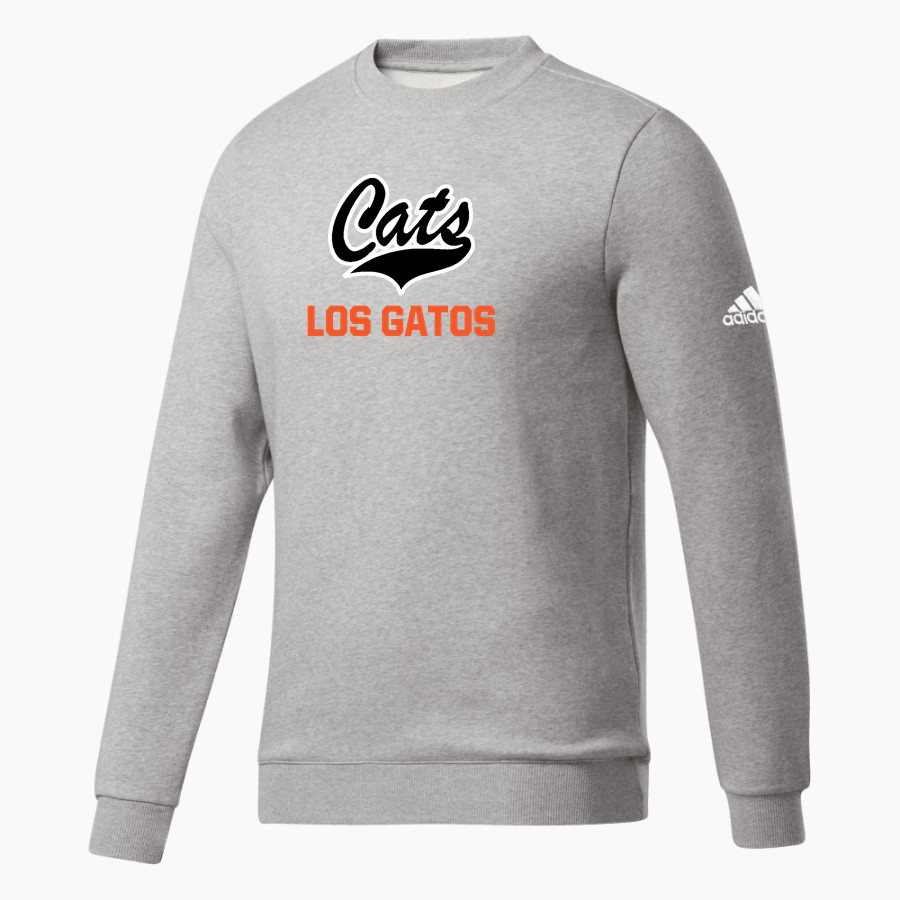 LOS GATOS HIGH SCHOOL WILDCATS <span class="pdp-name-mascot">LOS GATOS WILDCATS</span> adidas Men's Fleece Crew Sweatshirt