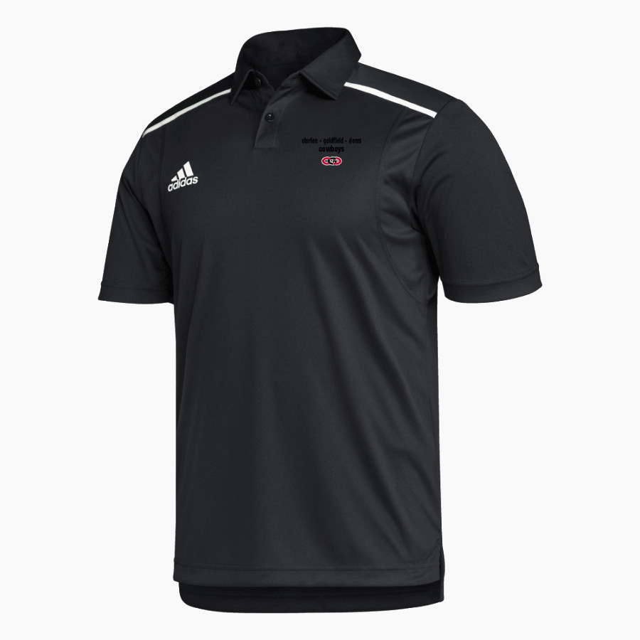 CLARION-GOLDFIELD-DOWS HIGH SCHOOL COWBOYS <span class="pdp-name-mascot">CLARION - GOLDFIELD COWBOYS</span> adidas Men's Team Issue Polo Shirt