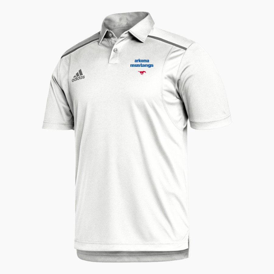 ARKOMA HIGH SCHOOL MUSTANGS <span class="pdp-name-mascot">ARKOMA MUSTANGS</span> adidas Men's Team Issue Polo Shirt