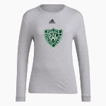 NYC Police Athletic League Online Store <span class="pdp-name-mascot">New York City PAL</span> adidas Women's Long-Sleeve Pre-Game Badge of Sport Tee Front Thumbnail