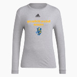 Greenfield Central Cougars Online Store <span class="pdp-name-mascot">Greenfield-Central Cougars</span> adidas Women's Long-Sleeve Pre-Game Badge of Sport Tee Front Thumbnail