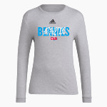 COLLEGE OF ST BENEDICT Bennies <span class="pdp-name-mascot">COLLEGE OF ST BENEDICT</span> adidas Women's Long-Sleeve Pre-Game Badge of Sport Tee Front Thumbnail