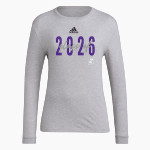 East Granby Crusaders adidas Women's Long-Sleeve Pre-Game Badge of Sport Tee Front Thumbnail