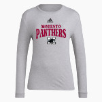MODESTO HIGH SCHOOL PANTHERS <span class="pdp-name-mascot">MODESTO PANTHERS</span> adidas Women's Long-Sleeve Pre-Game Badge of Sport Tee Front Thumbnail