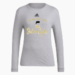 SPRINGFIELD CENTRAL HIGH SCHOOL GOLDEN EAGLES adidas Women's Long-Sleeve Pre-Game Badge of Sport Tee Front Thumbnail
