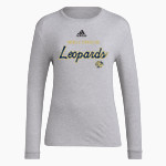 Mobile Christian Leopards Online Store adidas Women's Long-Sleeve Pre-Game Badge of Sport Tee Front Thumbnail