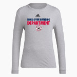 Bureau Of Fire Harrisburg Department <span class="pdp-name-mascot">Bureau Of Fire Harrisburg Department</span> adidas Women's Long-Sleeve Pre-Game Badge of Sport Tee Front Thumbnail