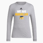 Magellan International School The Online Store adidas Women's Long-Sleeve Pre-Game Badge of Sport Tee Front Thumbnail