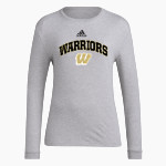 WARREN CENTRAL HIGH SCHOOL WARRIORS adidas Women's Long-Sleeve Pre-Game Badge of Sport Tee Front Thumbnail