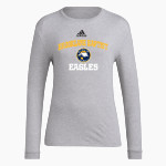 Brooklane Baptist Eagles adidas Women's Long-Sleeve Pre-Game Badge of Sport Tee Front Thumbnail