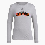 Dowagiac Chieftains <span class="pdp-name-mascot">Dowagiac Chieftains</span> adidas Women's Long-Sleeve Pre-Game Badge of Sport Tee Front Thumbnail