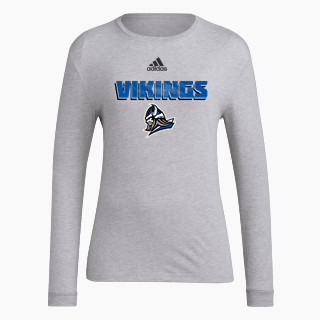 adidas Women's Long-Sleeve Pre-Game Badge of Sport Tee