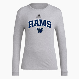 adidas Women's Long-Sleeve Pre-Game Badge of Sport Tee