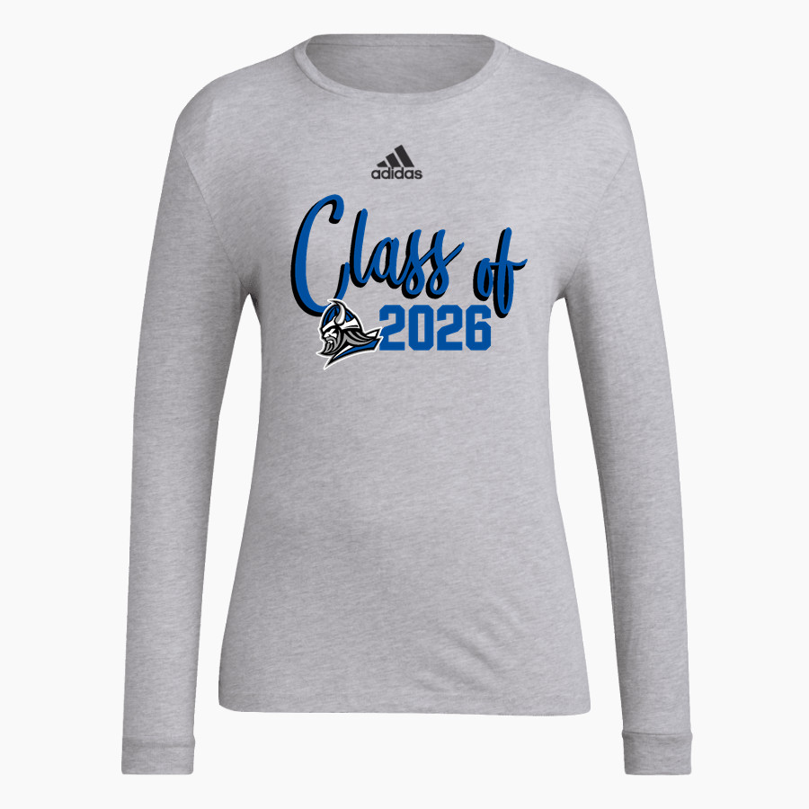 Winnebago Lutheran Vikings Online Store adidas Women's Long-Sleeve Pre-Game Badge of Sport Tee