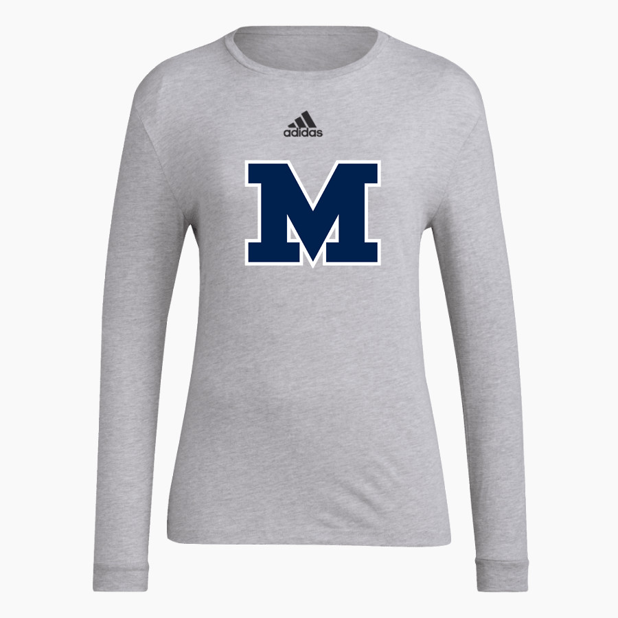 Meridian Warriors adidas Women's Long-Sleeve Pre-Game Badge of Sport Tee