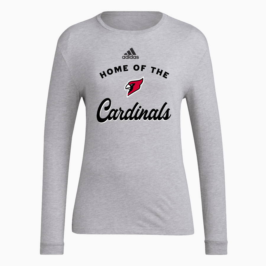 BANGOR HIGH SCHOOL CARDINALS <span class="pdp-name-mascot">BANGOR CARDINALS</span> adidas Women's Long-Sleeve Pre-Game Badge of Sport Tee
