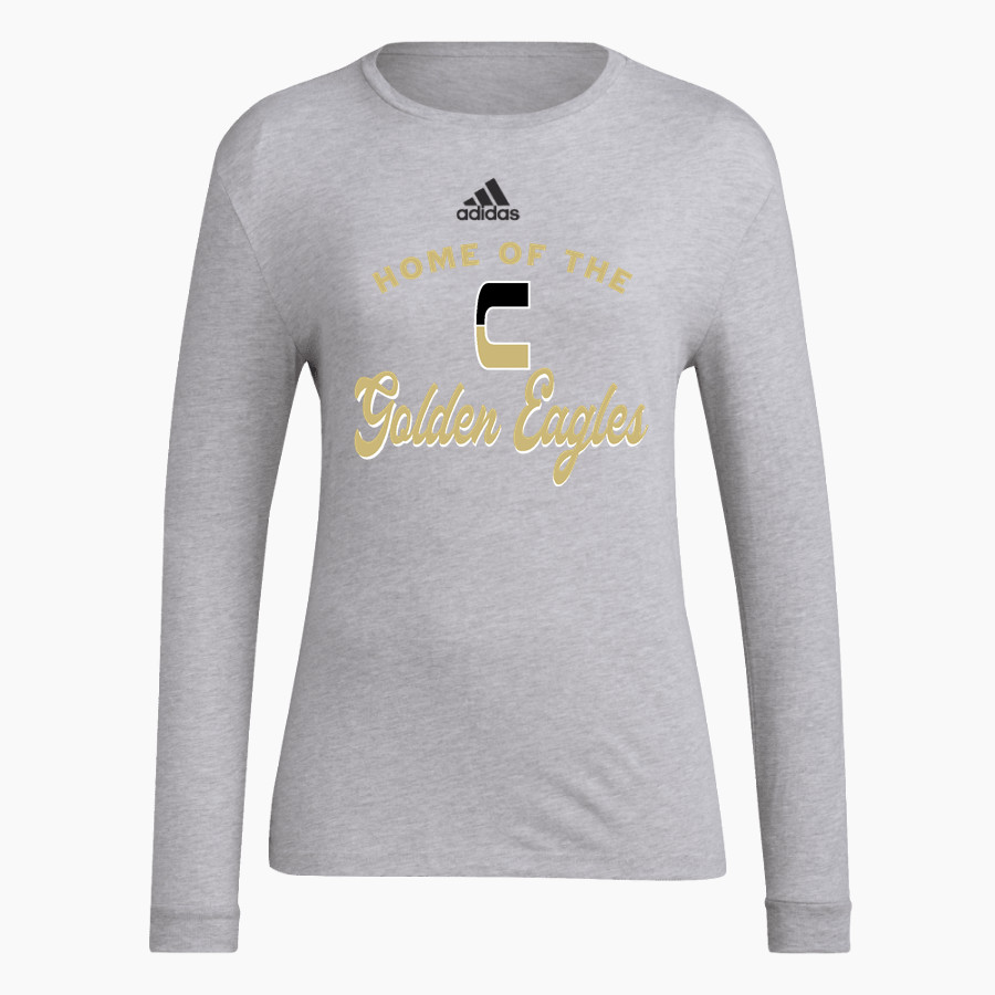 SPRINGFIELD CENTRAL HIGH SCHOOL GOLDEN EAGLES adidas Women's Long-Sleeve Pre-Game Badge of Sport Tee