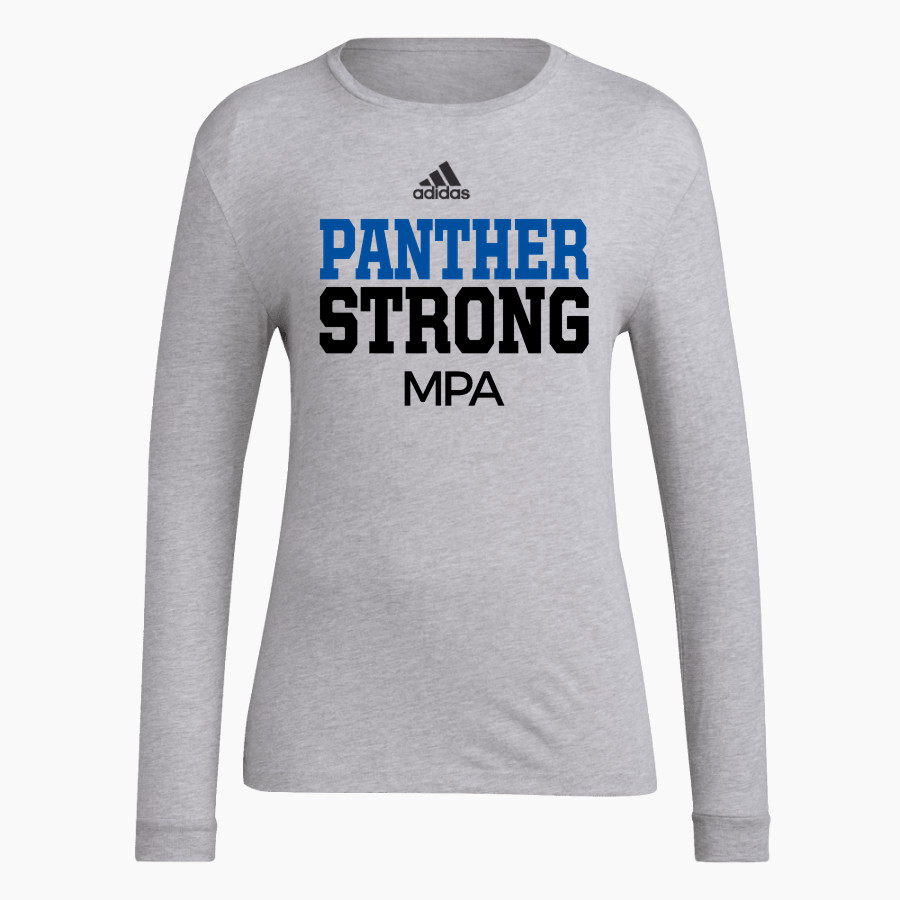 Mounds Park Academy Panthers <span class="pdp-name-mascot">Mounds Park Panthers</span> adidas Women's Long-Sleeve Pre-Game Badge of Sport Tee