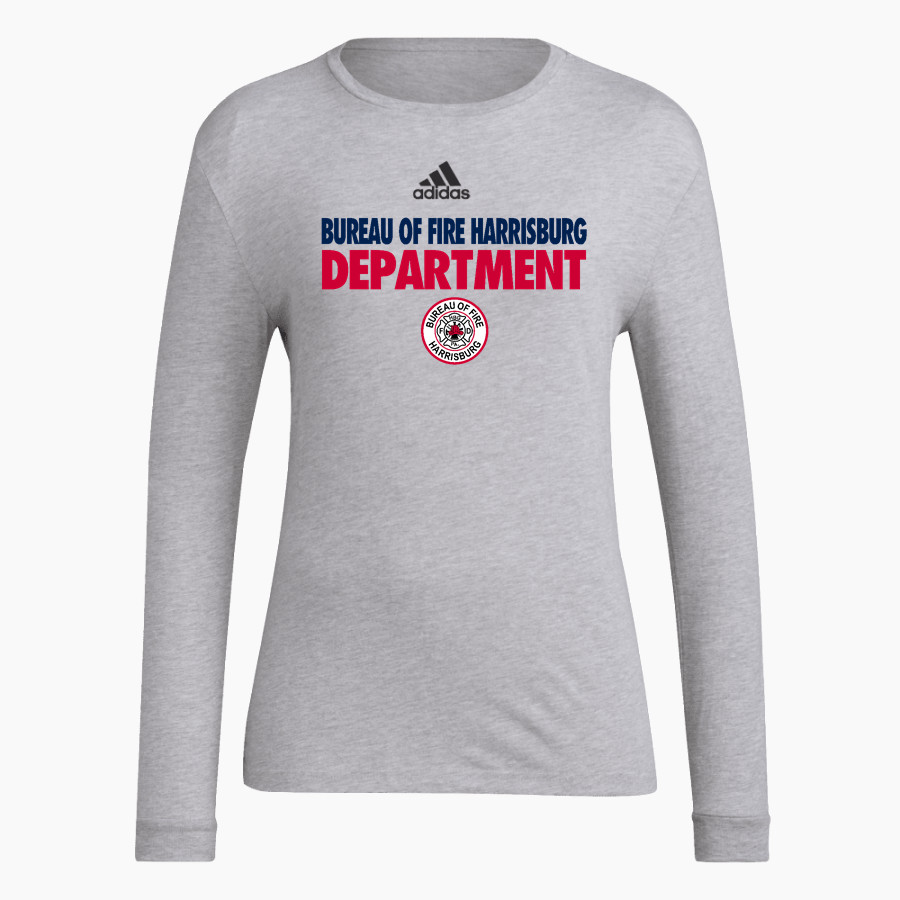 Bureau Of Fire Harrisburg Department <span class="pdp-name-mascot">Bureau Of Fire Harrisburg Department</span> adidas Women's Long-Sleeve Pre-Game Badge of Sport Tee