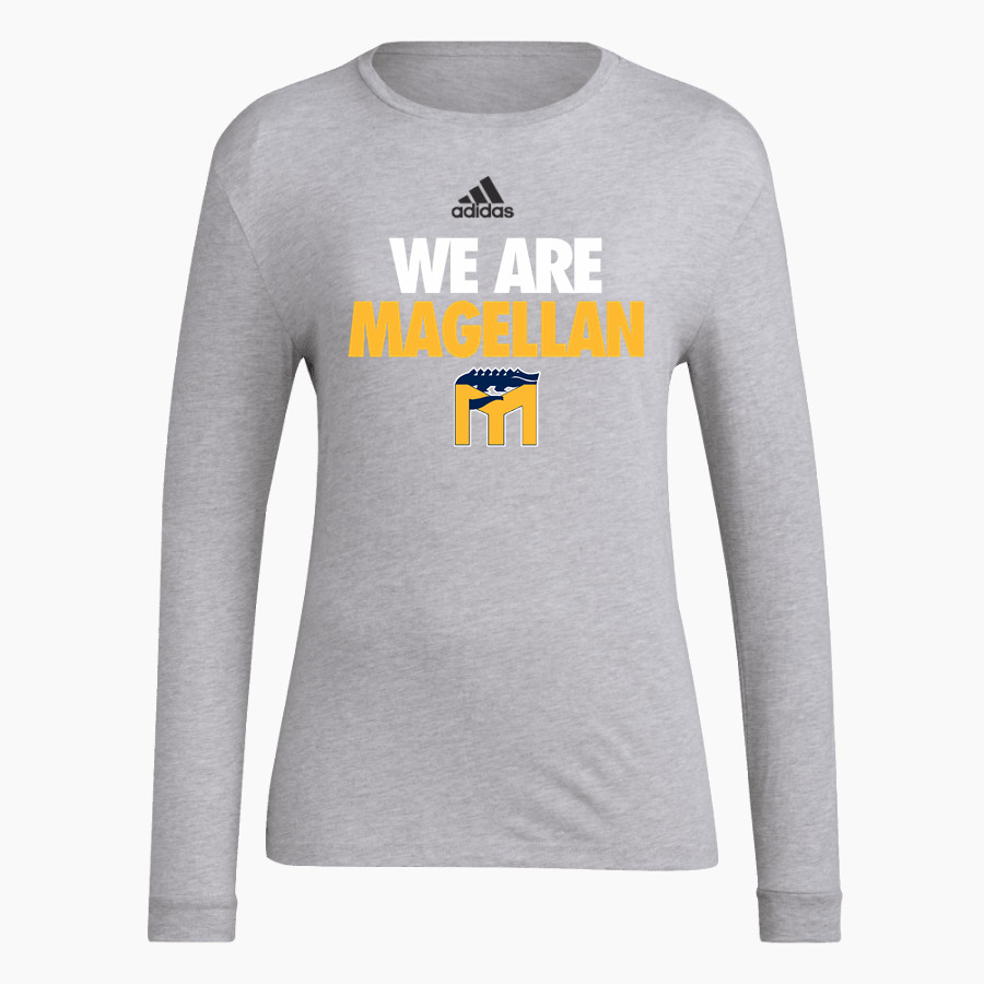 Magellan International School The Online Store adidas Women's Long-Sleeve Pre-Game Badge of Sport Tee