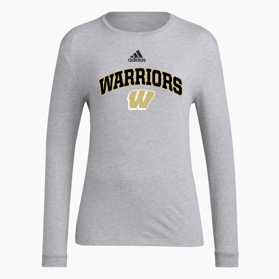 WARREN CENTRAL HIGH SCHOOL WARRIORS adidas Women's Long-Sleeve Pre-Game Badge of Sport Tee