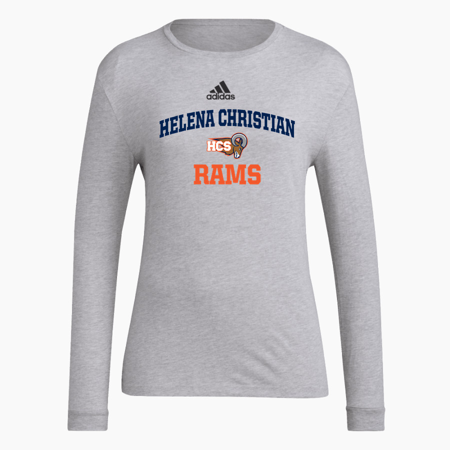 Helena Christian Rams adidas Women's Long-Sleeve Pre-Game Badge of Sport Tee