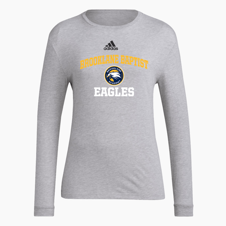 Brooklane Baptist Eagles adidas Women's Long-Sleeve Pre-Game Badge of Sport Tee