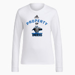 Zion Lutheran Raiders adidas Women's Long-Sleeve Pre-Game Badge of Sport Tee Front Thumbnail