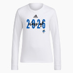 WATERTOWN HIGH SCHOOL GOSLINGS adidas Women's Long-Sleeve Pre-Game Badge of Sport Tee Front Thumbnail