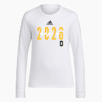 Oxford Wildcats <span class="pdp-name-mascot">Oxford Wildcats</span> adidas Women's Long-Sleeve Pre-Game Badge of Sport Tee Front Thumbnail