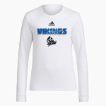 Winnebago Lutheran Vikings Online Store adidas Women's Long-Sleeve Pre-Game Badge of Sport Tee Front Thumbnail