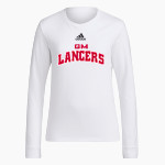 GENERAL MCLANE HIGH SCHOOL LANCERS <span class="pdp-name-mascot">GENERAL MCLANE LANCERS</span> adidas Women's Long-Sleeve Pre-Game Badge of Sport Tee Front Thumbnail