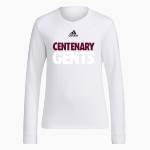 Centenary Gents <span class="pdp-name-mascot">Centenary Gents</span> adidas Women's Long-Sleeve Pre-Game Badge of Sport Tee Front Thumbnail