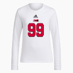 WILMOT UNION HIGH SCHOOL PANTHERS <span class="pdp-name-mascot">WILMOT PANTHERS</span> adidas Women's Long-Sleeve Pre-Game Badge of Sport Tee Front Thumbnail