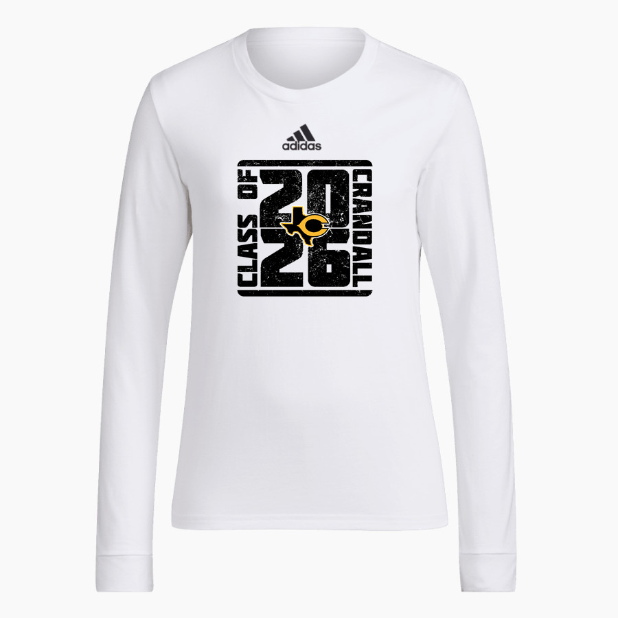 CRANDALL HIGH SCHOOL PIRATES adidas Women's Long-Sleeve Pre-Game Badge of Sport Tee