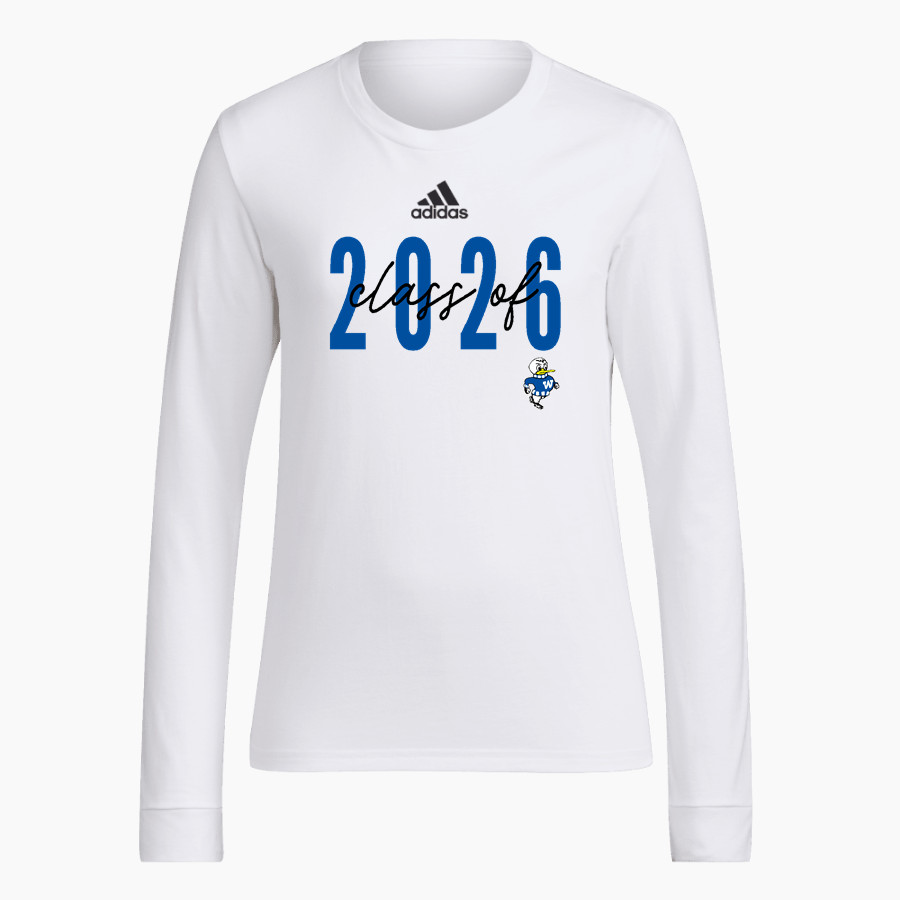 WATERTOWN HIGH SCHOOL GOSLINGS adidas Women's Long-Sleeve Pre-Game Badge of Sport Tee