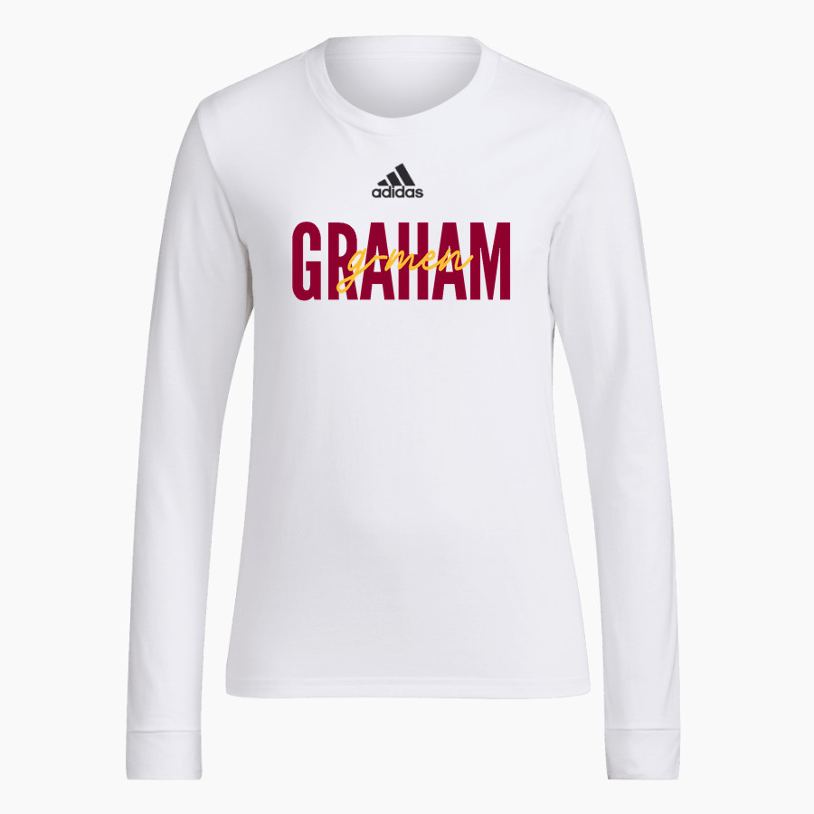 Graham G-men <span class="pdp-name-mascot">Graham G-men</span> adidas Women's Long-Sleeve Pre-Game Badge of Sport Tee