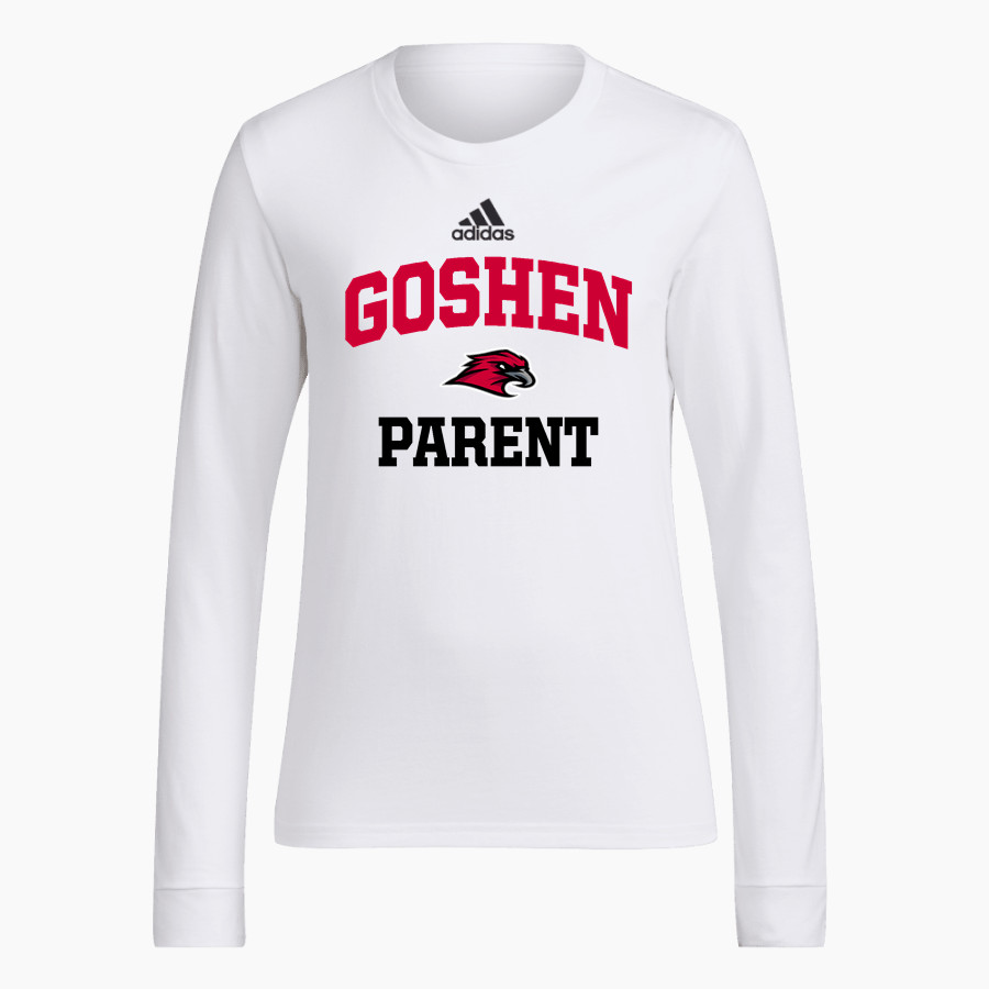 Goshen RedHawks <span class="pdp-name-mascot">Goshen RedHawks</span> adidas Women's Long-Sleeve Pre-Game Badge of Sport Tee