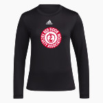 Red Hook Faculty Association RHFA adidas Women's Long-Sleeve Pre-Game Badge of Sport Tee Front Thumbnail