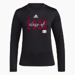 Montgomery Bell Academy Online Apparel Store <span class="pdp-name-mascot">Montgomery Bell Academy Big Red</span> adidas Women's Long-Sleeve Pre-Game Badge of Sport Tee Front Thumbnail