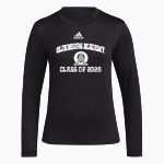 OLDENBURG ACADEMY TWISTERS adidas Women's Long-Sleeve Pre-Game Badge of Sport Tee Front Thumbnail