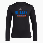 WALTHILL HIGH SCHOOL BLUJAYS <span class="pdp-name-mascot">WALTHILL PUBLIC BLUEJAYS</span> adidas Women's Long-Sleeve Pre-Game Badge of Sport Tee Front Thumbnail