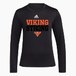 Frost Vikings <span class="pdp-name-mascot">Frost Vikings</span> adidas Women's Long-Sleeve Pre-Game Badge of Sport Tee Front Thumbnail