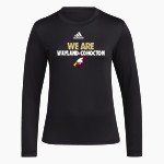 Wayland-Cohocton Eagles adidas Women's Long-Sleeve Pre-Game Badge of Sport Tee Front Thumbnail