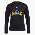 Southern Collegiate Athletic Conference adidas Women's Long-Sleeve Pre-Game Badge of Sport Tee Front Thumbnail