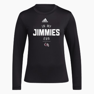 adidas Women's Long-Sleeve Pre-Game Badge of Sport Tee