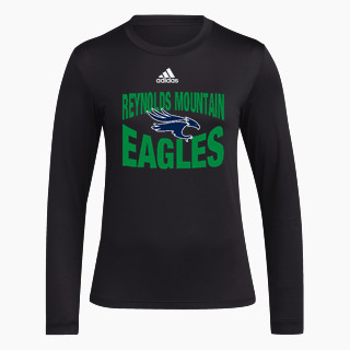 adidas Women's Long-Sleeve Pre-Game Badge of Sport Tee