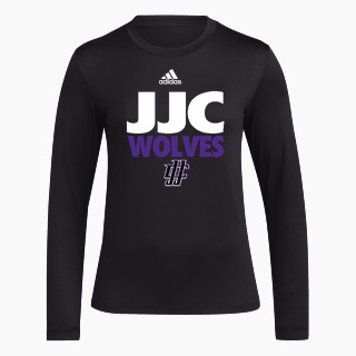 adidas Women's Long-Sleeve Pre-Game Badge of Sport Tee
